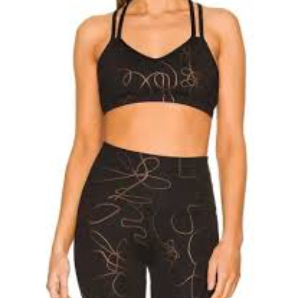 Beyond Yoga Swirl Strappy Sports Bra size M NWOT